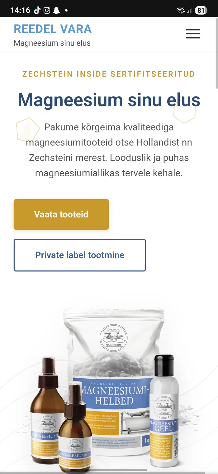 Reedel.ee mobiilivaade